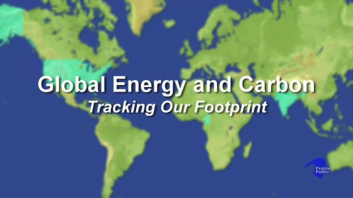 Global Energy and Carbon: Tracking Our Footprint