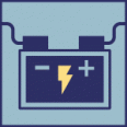 illustrated icon for US grid energy storage factsheet