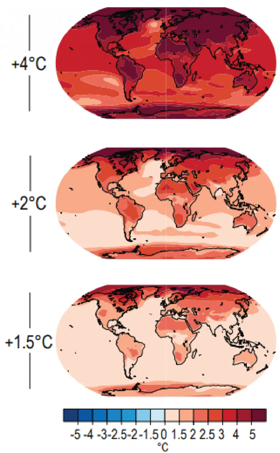 rojected Near Surface Temperature Change  Based on Warming Senarios10