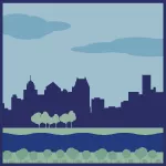 illustrated icon for US cities factsheet