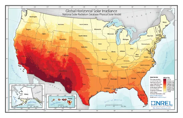 Annual Average Solar Radiation