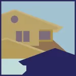 illustrated icon for residential buildings factsheet