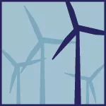 illustrated icon for wind energy factsheet